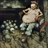 HAMLET (Wersja 2) by Jerzy Duda-Gracz, 1977, olej, płótno, offered Oct 2017