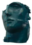 GŁOWA by Igor Mitoraj, lata 80. XX w., brąz patynowany, sold Oct 2017