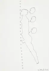 EROTYK by Jan Dobkowski, 1975, tusz pióro, papier, sold Sep 2017