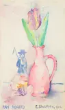 Edward Dwurnik, PAN KOGITO, 2014, akwarela, karton
