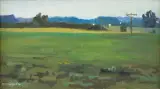 Łukasz Dymiński, ZMIERZCH, 2016, olej, płótno