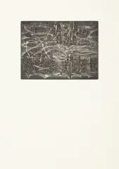 Krystyna Hierowska, PRAGNIENIE, 1980, akwaforta, mezzotinta, papier kremowy