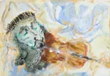SKRZYPEK by Zdzisław Lachur, gwasz, papier, sold Sep 2017