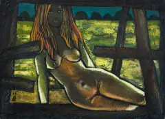 Benon Liberski, AKT, 1975, olej, płótno