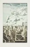 SCHODY by Krzysztof Wieczorek, 1981, akwaforta barwna, papier kremowy, sold Sep 2017