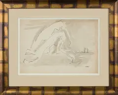 Otto Axer, EROTYK, tusz pióro, lawowanie, papier