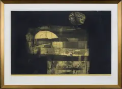 Marlena Biczak, FRAGMENTACJA SNU, 2014, akwaforta, akwatinta barwna, papier