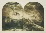 Jolanta Ciesielska, NAD GŁĘBIAMI, 1990, akwaforta, akwatinta, papier