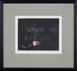 Tadeusz Jackowski, MARTWA NATURA Z KLEPSYDRĄ, 1982, mezzotinta