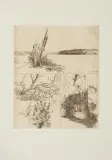 Leszek Rózga, SZKICOWNIK Z LATA 1978, 1978, akwaforta sepiowa, papier kremowy