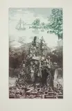 ZJAWA (WAHN) by Krzysztof Wieczorek, 1980, akwaforta barwna, papier kremowy, sold Aug 2017