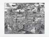 Jerzy Jędrysiak, ANDREUSA KAZANIE DO PTAKÓW, 1994, linoryt, papier