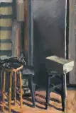 Jan Jaworski Brach, WIECZÓR W PRACOWNI, 2017, olej, płótno