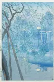Kasamatsu Shirō, MGLISTY WIECZÓR NAD STAWEM SHINOBAZU, 1932, drzeworyt barwny, papier