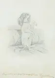 Juliusz Kossak, PIESEK, ołówek, papier