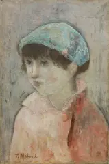 Tadeusz Makowski, Portret dziewczynki, 1923, olej, płótno