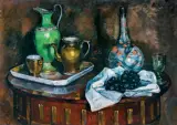 Roman Kramsztyk, MARTWA NATURA Z WINOGRONAMI, ok 1912, olej, płótno naklejone na tekturę