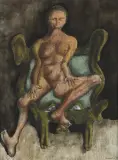 Jan Lebensztejn, REVE DE SALON (MARZENIE SALONU), 1968, akwarela, pastel, tusz pióro, długopis, papier