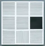 Henryk Stażewski, RELIEF, 1982, akryl, płyta pilśniowa