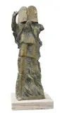 MOJŻESZ by Kazimierz Gustaw Zemła, 1992, brąz patynowany, marmur, sold Jun 2017