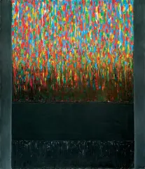 Stefan Gierowski, Obraz DCLXXVIII, 1998, olej, płótno