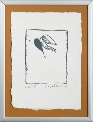 Anioł II by Egil Aagaard, serigrafia, papier, sold May 2017