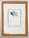 Egil Aagaard, Anioł II, serigrafia, papier