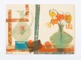 Fryderyk Antoni Hayder, MARTWA NATURA Z DZBANEM, 1974, akryl, karton