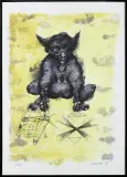 CHYŻY by Jan Lebensztejn, 1974, litografia barwna, papier, sold May 2017