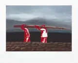 NIOSĄCY ŚCIĘTE DRZEWO by Jarosław Modzelewski, 2007, druk pigmentowy, papier, sold May 2017