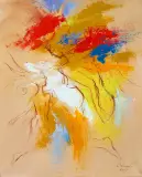 Eugeniusz Ochonko, Z CYKLU PODRÓŻE W NIEZNANE (5), 2017, akryl, płótno