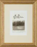 WZLOT (ENVOL) by Maria Okołów-Podhorska, 1993, akwaforta, papier, sold May 2017