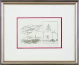 GRECJA – RANEK NA NAXOS by Maria Okołów-Podhorska, 1999, akwaforta, papier, sold May 2017