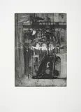 Tadeusz Michał Siara, BRAMA BRAM, 1997, akwaforta, akwatinta, papier