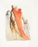 ILUSTRACJA DO BOSKIEJ KOMEDII DANTEGO by Salvador Dalí, drzeworyt barwny, papier kremowy, sold Apr 2017