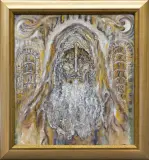 MOJŻESZ by Zdzisław Lachur, olej, gwasz, tusz, płyta, offered Apr 2017