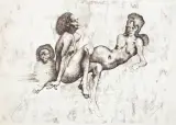 KOMPOZYCJA by Jan Lebensztejn, 1973, litografia barwna, karton, sold Apr 2017
