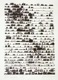 NIESKOŃCZONY REJESTR by Jan Tarasin, 1984, serigrafia, papier kremowy, sold Apr 2017