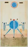 PRZEMIENIENIE by Jerzy Nowosielski, 1982, akwarela, gwasz, sold Mar 2017