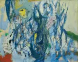 Aleksander Kobzdej, KOMPOZYCJA, 1957, olej, płótno