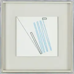 Henryk Stażewski, RELIEF NR 44, 1978, akryl, technika mieszana, płyta pilśniowa