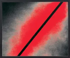 Józef Robakowski, Z CYKLU „LINIE“, 1989, technika własna