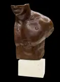 ASKLEPIOS by Igor Mitoraj, 1988, brąz patynowany, kamień, sold Mar 2017
