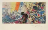 POŁÓW TUŃCZYKA by Salvador Dalí, 1971/72, litografia barwna, papier, sold Mar 2017