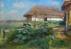 Jan Stanisławski, CHATA NA UKRAINIE, 1892, olej, płótno