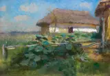 Jan Stanisławski, CHATA NA UKRAINIE, 1892, olej, płótno