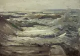Ferdynand Ruszczyc, FALE MORSKIE, 1898, olej, deska