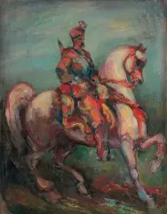 Zygmunt Waliszewski, JAN SOBIESKI, lata 1922 - 1923, pastel, płótno