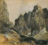 Leon Wyczółkowski, KOZIA PRZEŁĘCZ W TATRACH, 1904-1905, pastel, tektura
