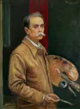 Vlastimil Hofman, AUTOPORTRET Z PALETĄ